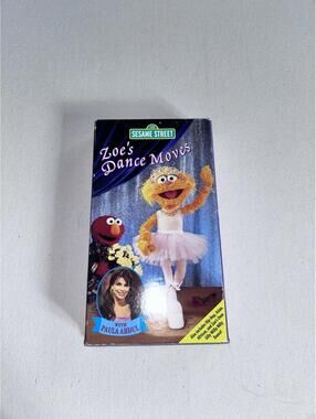 Sesame Street Zoe's Dance Moves VHS Tape with Paula Abdul